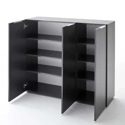 Wohnen Garderoben<Garderobenset Badija in Anthrazit Wenge Braun (dreiteilig)