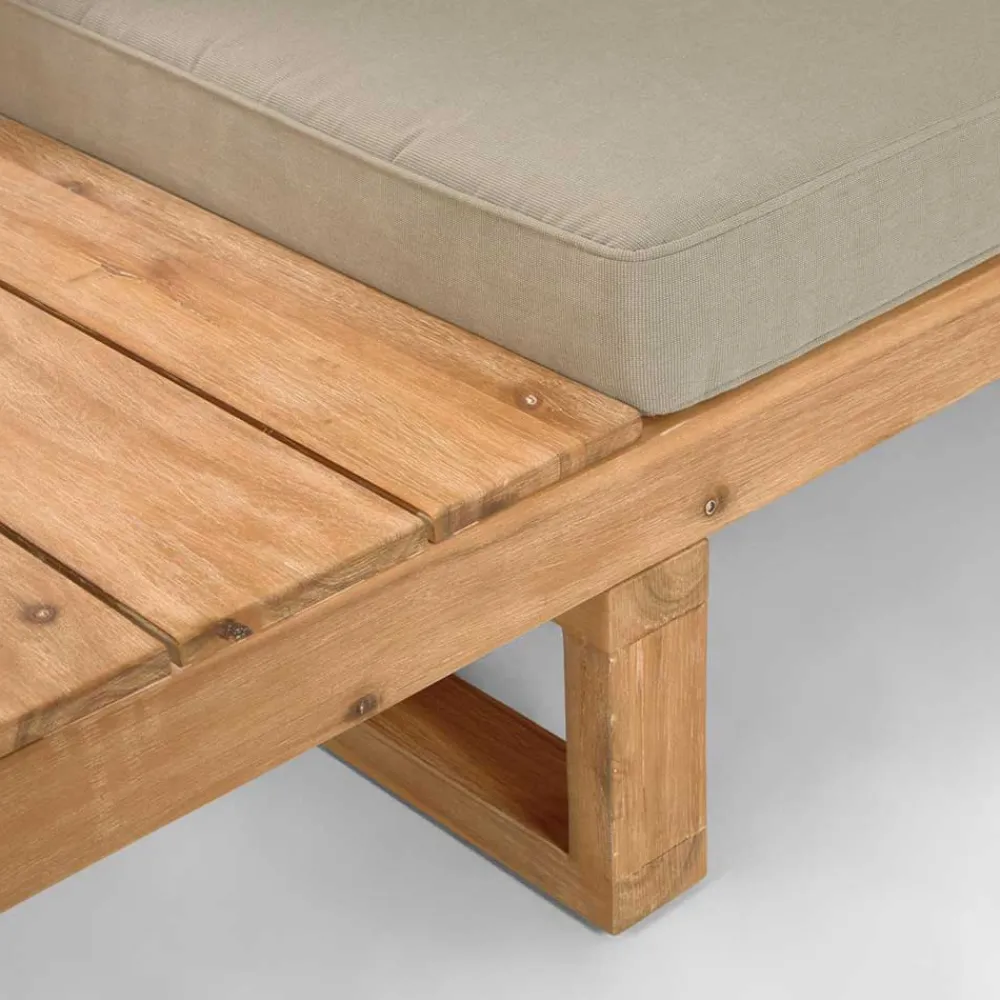Wohnen Sitzgruppe<Garten Ecksofa & Tisch aus Akazie - Captino (zweiteilig)