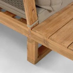 Wohnen Sitzgruppe<Garten Ecksofa & Tisch aus Akazie - Captino (zweiteilig)