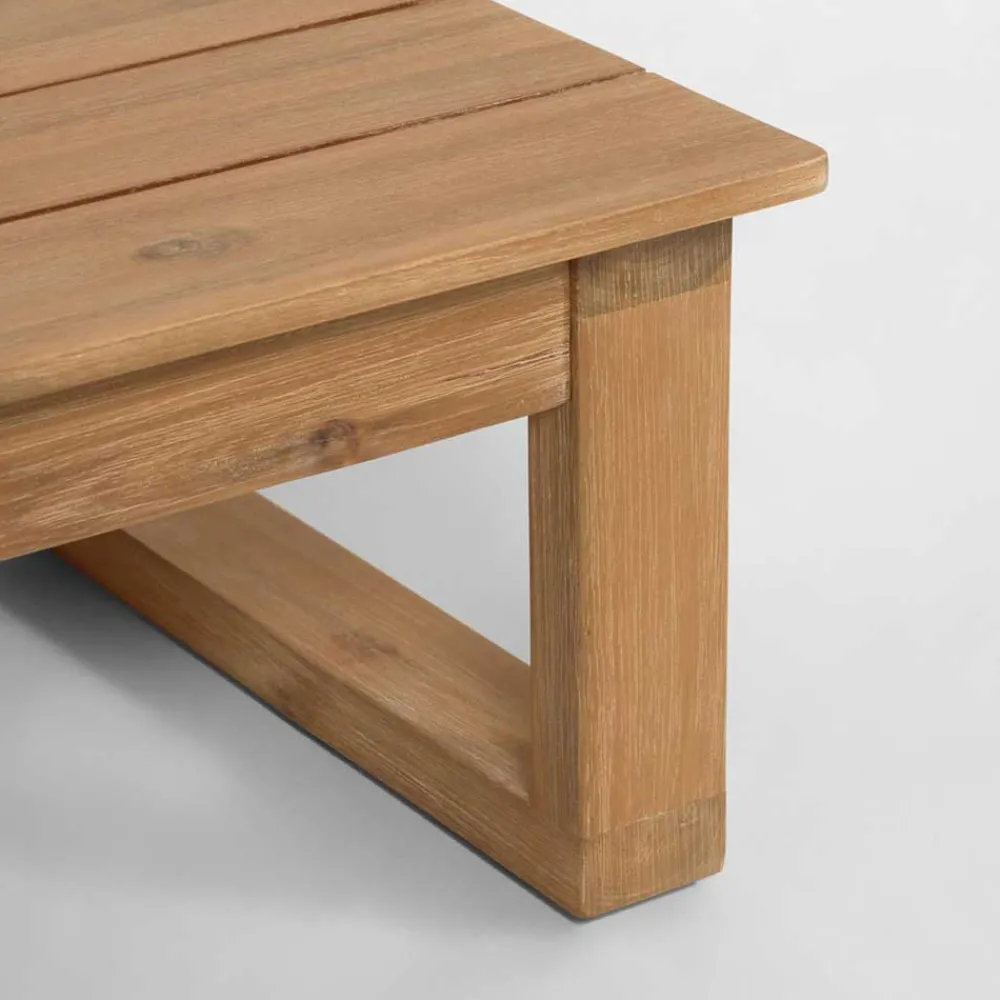 Wohnen Sitzgruppe<Garten Ecksofa & Tisch aus Akazie - Captino (zweiteilig)