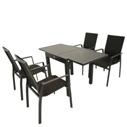 Wohnen Sitzgruppe<Garten Essgruppe modern - Potosia (fünfteilig)