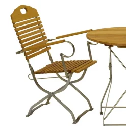 Wohnen Sitzgruppe<Garten Klapptisch & 2 Klappstühle - National (dreiteilig)