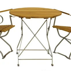 Wohnen Sitzgruppe<Garten Klapptisch & 2 Klappstühle - National (dreiteilig)