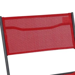 Wohnen Sitzgruppe<Gartengarnitur in Rot Schwarz - Maximilian (fünfteilig)