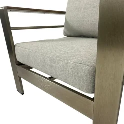 Wohnen Sitzgruppe<Gartenlounge Kombination aus Aluminium - Sirenna (vierteilig)