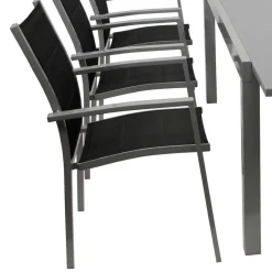 Wohnen Sitzgruppe<Gartensitzgruppe mit sechs Sitzplätzen - Capo (siebenteilig)