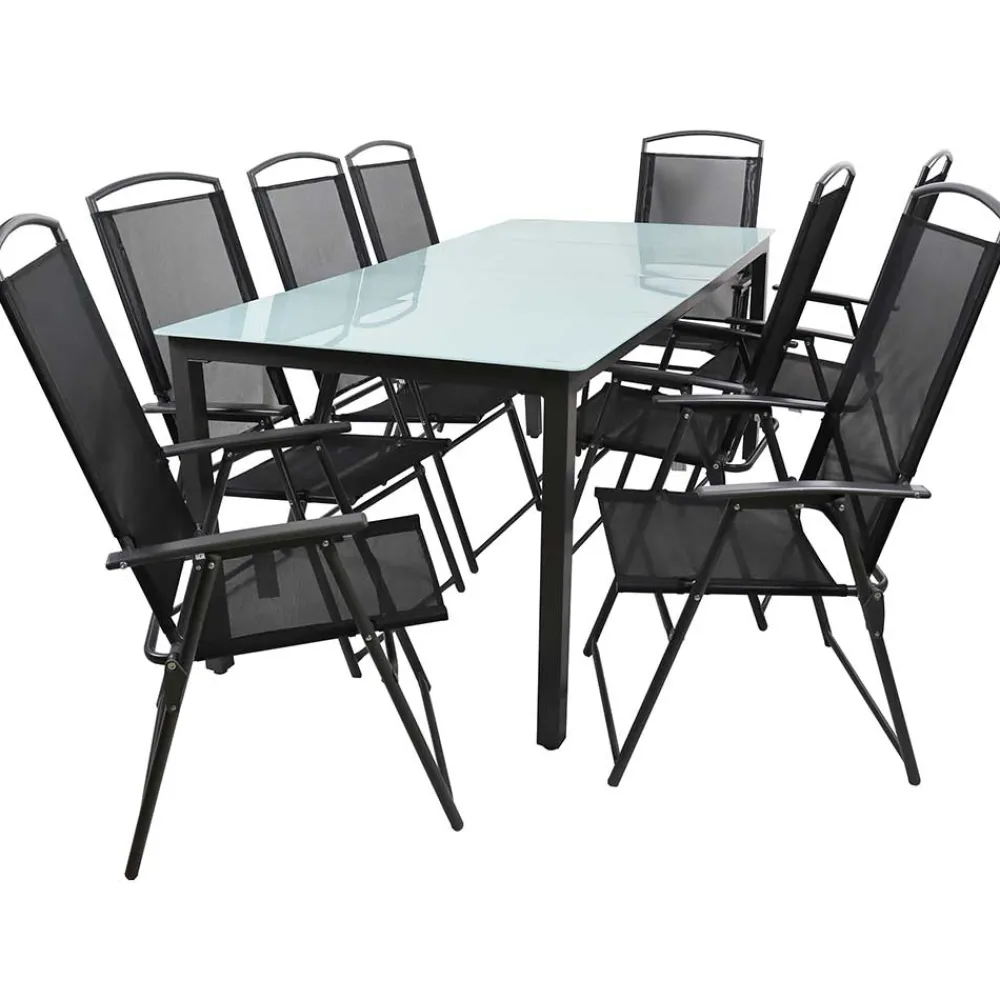 Wohnen Sitzgruppe<Gartentisch & 8 Stühle Set - Loytami (neunteilig)