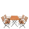 Wohnen Sitzgruppe<Gartentisch & Armlehnstühle klappbar - Pascarla (fünfteilig)