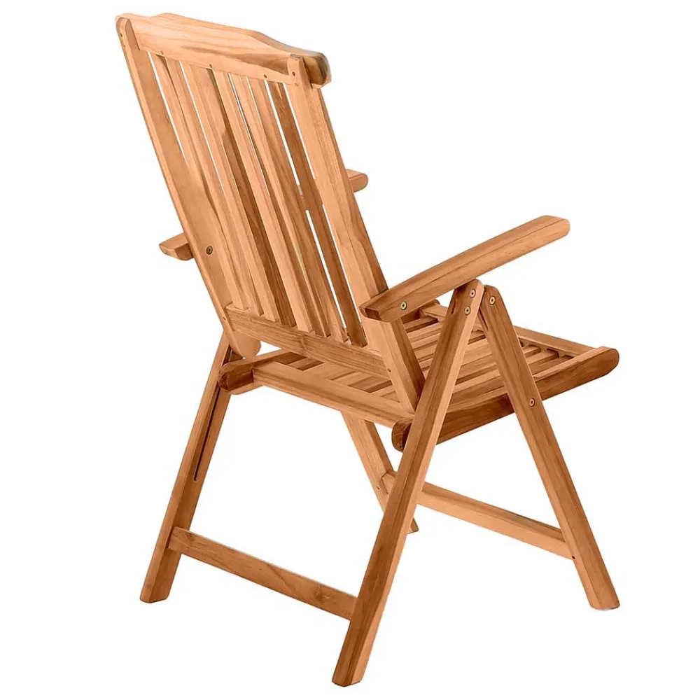Wohnen Sitzgruppe<Gartentisch & Klappsessel aus Holz - Klahuma (fünfteilig)
