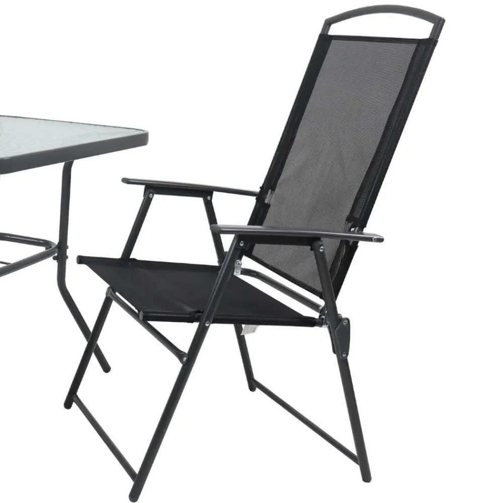 Wohnen Sitzgruppe<Gartentisch & Klappstuhl Duo Set - Alcamo (dreiteilig)
