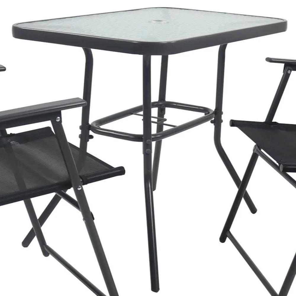 Wohnen Sitzgruppe<Gartentisch & Klappstuhl Duo Set - Alcamo (dreiteilig)