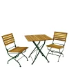 Wohnen Sitzgruppe<Gartentisch & zwei Stühle Set - Ileteas (dreiteilig)