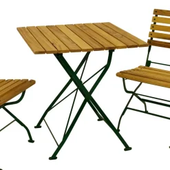 Wohnen Sitzgruppe<Gartentisch & zwei Stühle Set - Ileteas (dreiteilig)