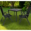 Wohnen Sitzgruppe<Gartentisch & zwei Stühle Set - Neluna (dreiteilig)