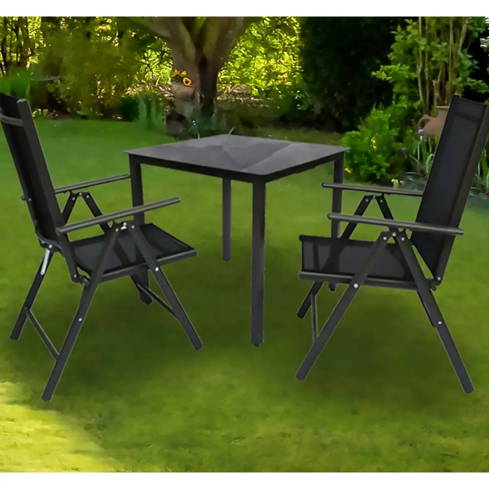 Wohnen Sitzgruppe<Gartentisch & zwei Stühle Set - Neluna (dreiteilig)