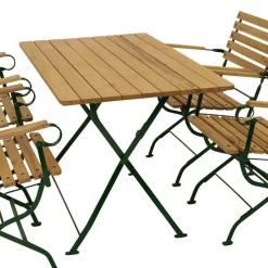 Wohnen Sitzgruppe<Gartentisch Essgruppe klappbar - Galazo (fünfteilig)