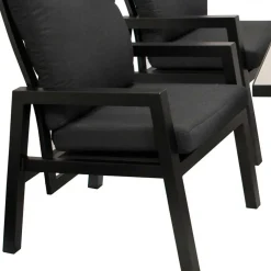 Wohnen Sitzgruppe<Gartentisch Gruppe in modernem Design - Laura (fünfteilig)