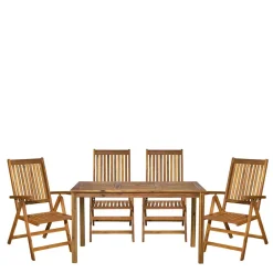 Wohnen Sitzgruppe<Gartentisch und vier Klappstühle - Antigrus (fünfteilig)