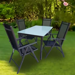 Wohnen Sitzgruppe<Gartentisch-Gruppe modern - Scolari (fünfteilig)