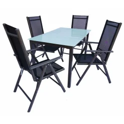 Wohnen Sitzgruppe<Gartentisch-Gruppe modern - Scolari (fünfteilig)