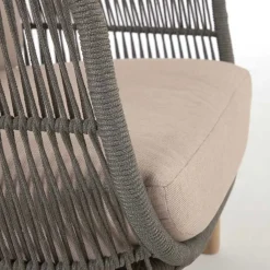 Wohnen Sessel<Geflecht Loungesessel in Dunkelgrün - Casimiro (2er Set)