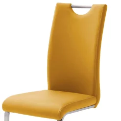 Wohnen Sessel|Stühle<Gelbe Stühle für Esszimmer Carismata als Freischwinger (4er Set)