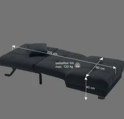 Wohnen Sofas<Gelber Schlafsessel mit Flachgewebe Bezug - Babsy