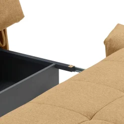 Wohnen Betten<Gelbes Schlafsofa mit Bettkasten - Racana