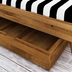 Wohnen Betten<Geöltes Wildeiche Bettgestell mit 190cm Länge - Eavy