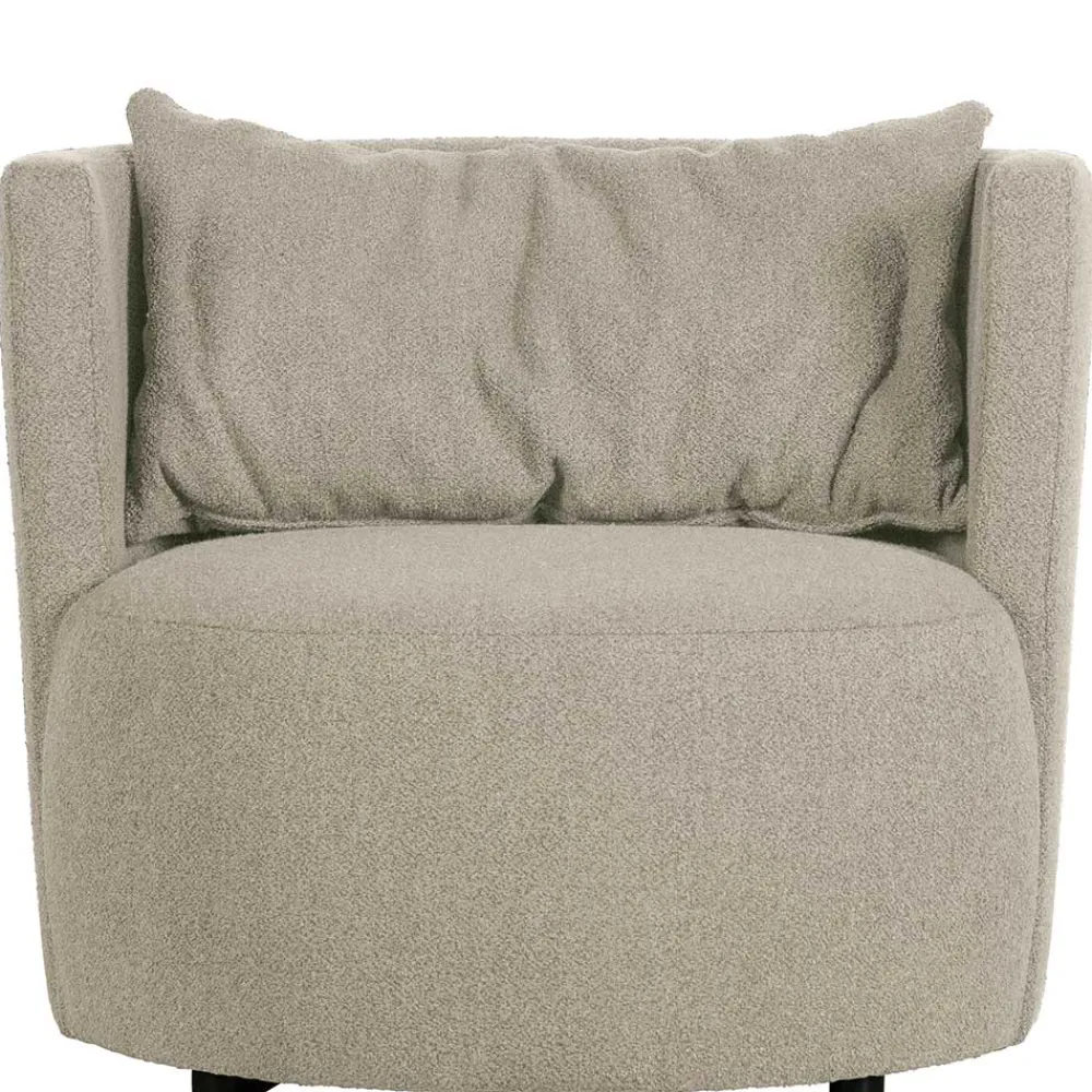 Wohnen Sessel<Gemütlicher Polstersessel in Beige Boucle - Capella