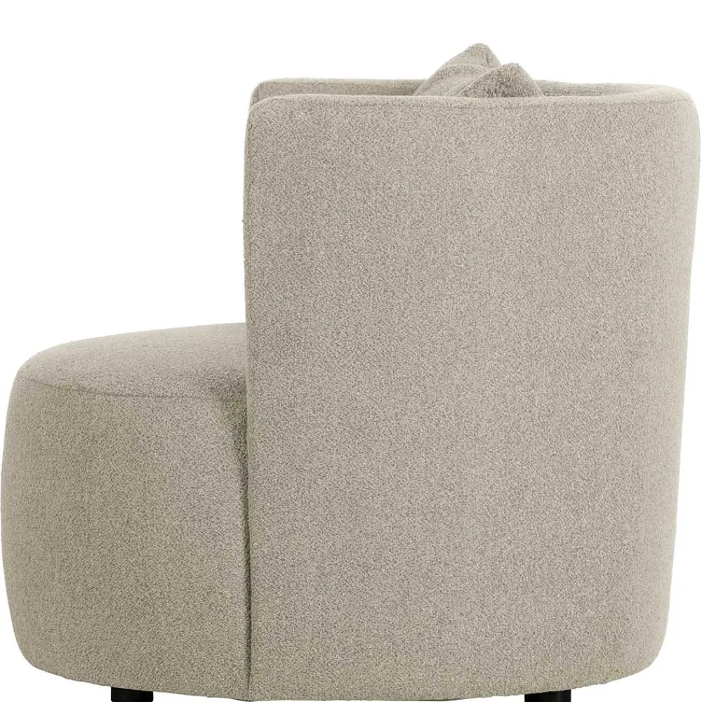 Wohnen Sessel<Gemütlicher Polstersessel in Beige Boucle - Capella