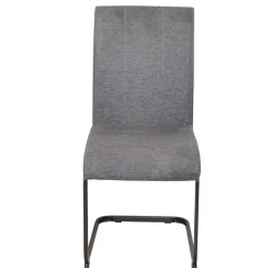 Wohnen Sessel<Gepolsterte Schwingstühle in Anthrazit - Blacer (4er Set)