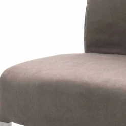 Wohnen Sessel<Gepolsterter Freischwinger Stuhl in Braun - Carpreras (2er Set)