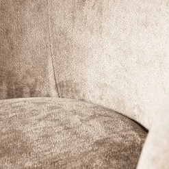 Wohnen Sessel<Gerundeter Chenille Wohnzimmersessel in Beige - Paryra