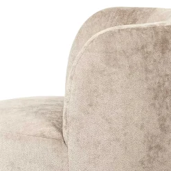 Wohnen Sessel<Gerundeter Chenille Wohnzimmersessel in Beige - Paryra