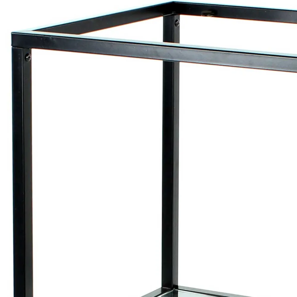Wohnen Regale<Glas Regal mit Metallrahmen - Elegatos