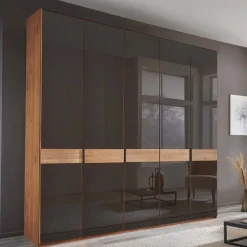 Wohnen Kleiderschränke|Schränke<Glasfront-Kleiderschrank mit fünf Türen - Hung
