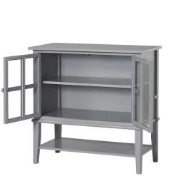 Wohnen Vitrinen<Glastüren-Schrank im Vintage Look - Radius