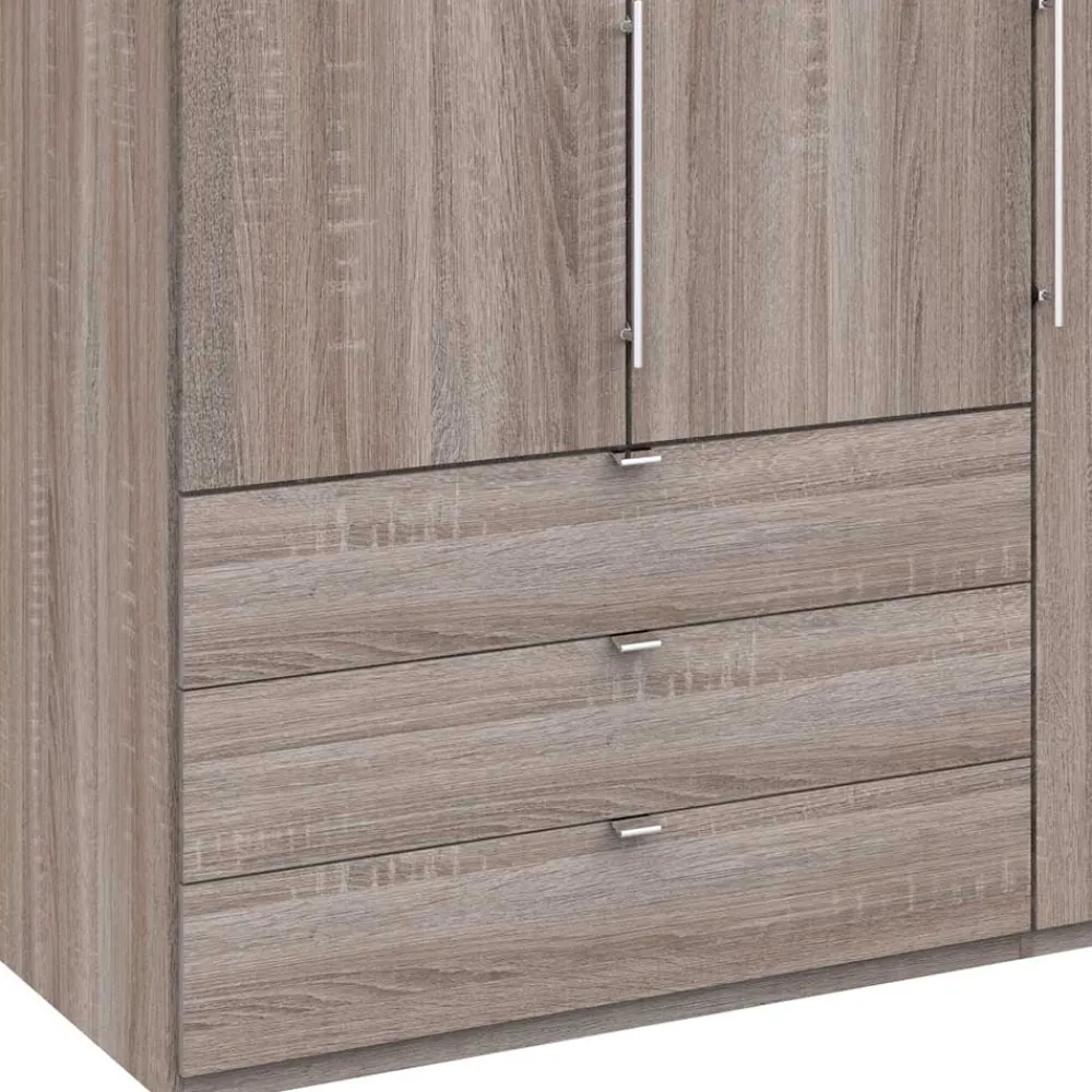 Wohnen Kleiderschränke|Schränke<Gleittüren-Kleiderschrank in Holz-Optik - Crenba