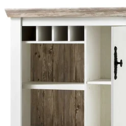 Wohnen Highboards<Günstiges Highboard im Scandi Chic Nedita in Weiß