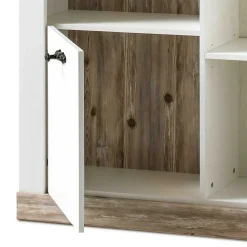 Wohnen Highboards<Günstiges Highboard im Scandi Chic Nedita in Weiß