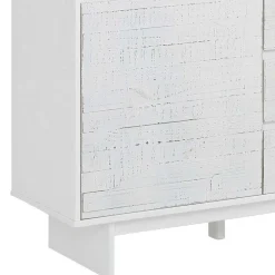 Wohnen Highboards<Günstiges Kombi Highboard in Weiß lasiert - Vagniu