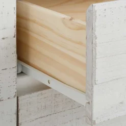 Wohnen Highboards<Günstiges Kombi Highboard in Weiß lasiert - Vagniu