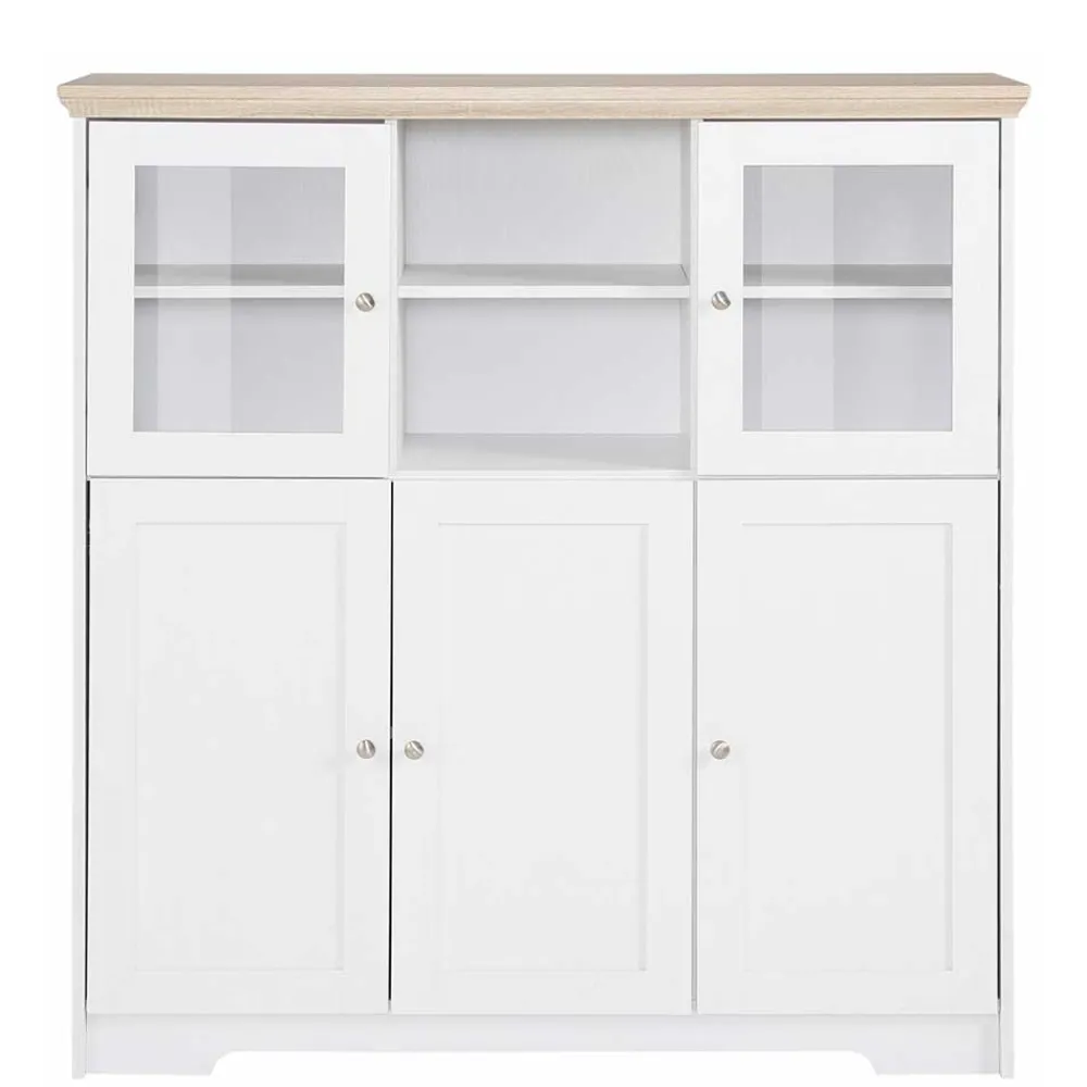 Wohnen Highboards<Günstiges Landhaus Highboard 125x125x35 - Akedra