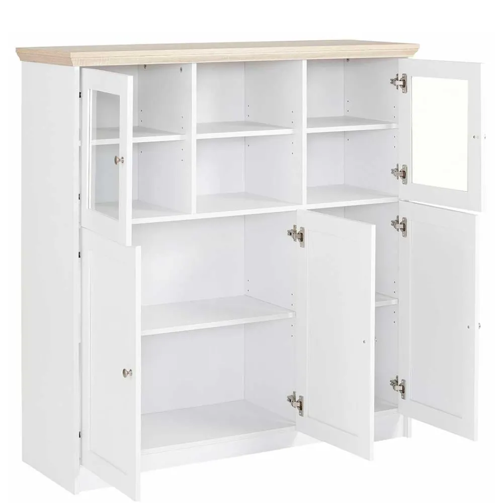 Wohnen Highboards<Günstiges Landhaus Highboard 125x125x35 - Akedra