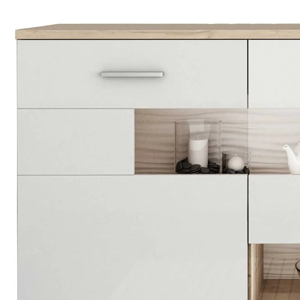Wohnen Sideboards<Günstiges Sideboard in Weiß glänzend - Simeon