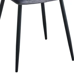 Wohnen Stühle<Graue Esszimmerstühle aus Samt - Epos (4er Set)