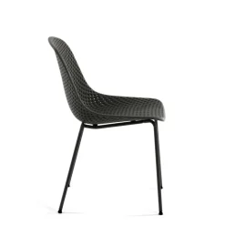 Wohnen Stühle<Graue Küchenstühle mit Schalensitz - Dresconio (4er Set)