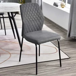 Wohnen Stühle<Graue Stoffstühle modern - Lenox (4er Set)