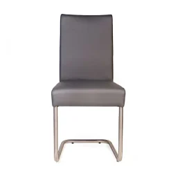 Wohnen Sessel|Stühle<Grauer Polsterstuhl mit Swing-Fuß - Motrilo (2er Set)